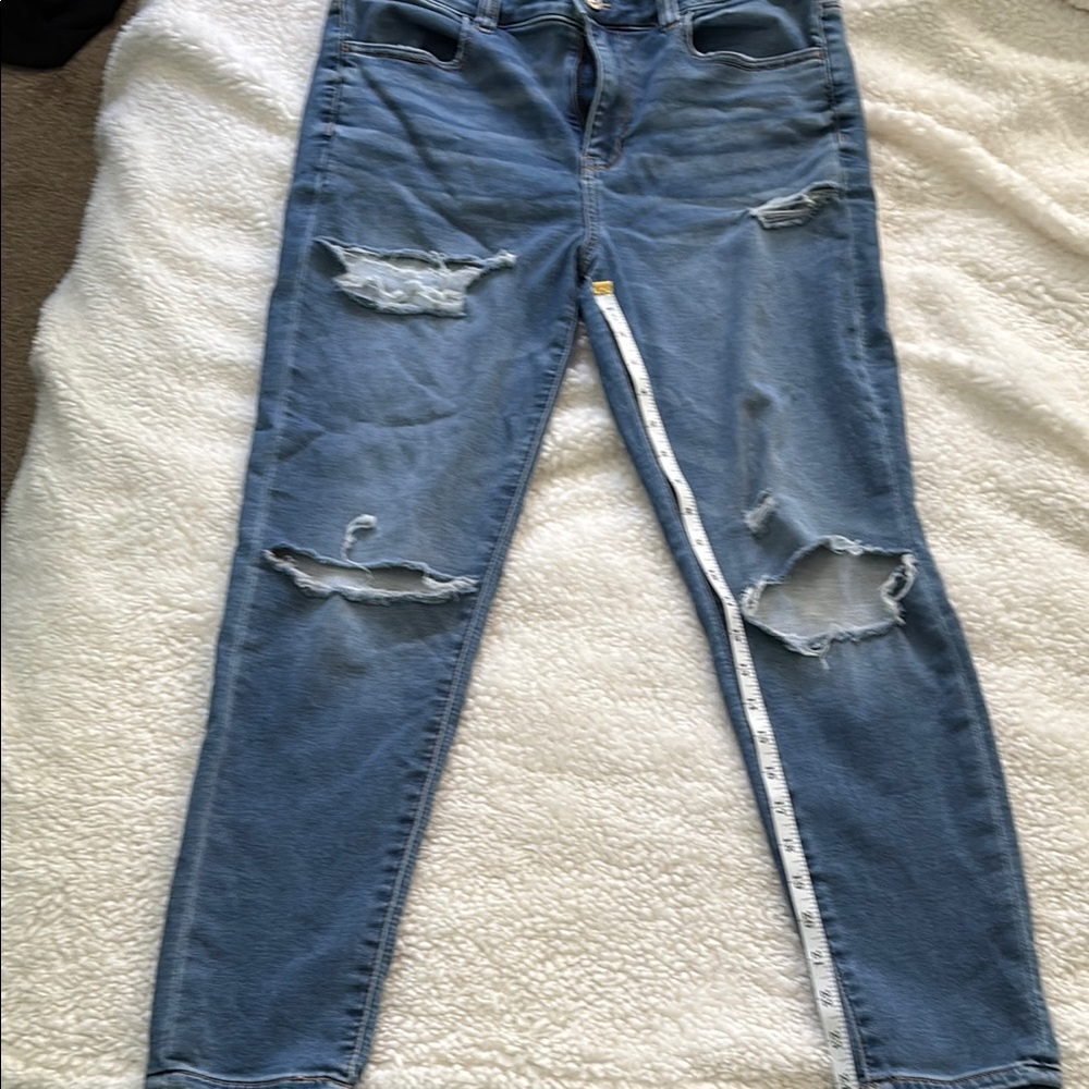 American Eagle Outfitters Blue Straight Jeans. Next level stretch.